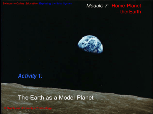 The Earth as a model planet