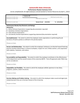 Performance Calibration Meeting Sample Format