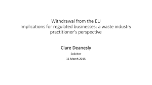 Clare Deanesly - UK Environmental Law Association