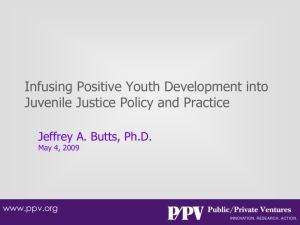 Infusing Positive Youth Development into Juvenile Justice Policy