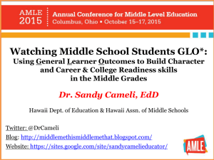 Watching Students GLO , Cameli – AMLE 2015