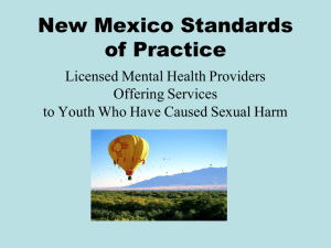 NM Standards of Practice Presentation