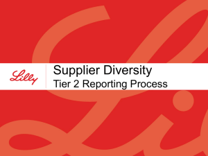Supplier Diversity Tier 2 Process
