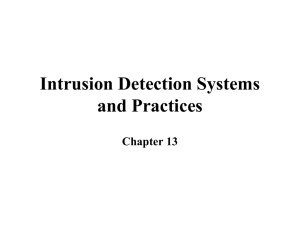 Intrusion Detection Terms and Concepts (continued)