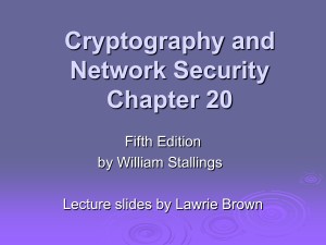 William Stallings, Cryptography and Network Security 5/e