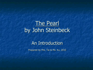 the pearl john steinbeck sloth
