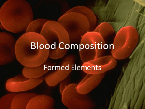 Blood Composition-formed elements 2