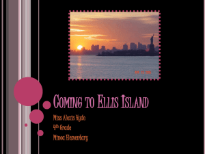 Coming to Ellis Island