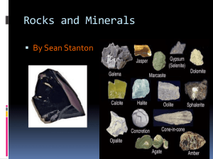 Rocks and Minerals (Sean S)