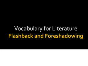 Flashback and Foreshadowing PPT with video examples