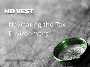 Why Taxes Are Important - HD Vest Financial Services