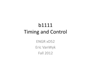 Timing and Control - Computer Architecture at Olin