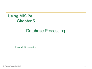 Database Processing