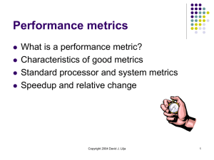 Chapter 2 - Metrics of performance.