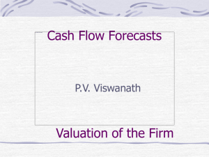 Cashflow Forecasting