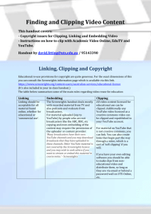 Finding and Clipping Video Handout