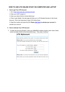 how to use uts online study on computer and laptop