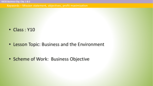 What is a business objective? - newtonschool