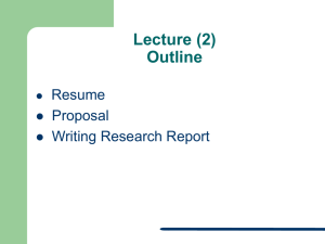 Technical Writing Lecture 2