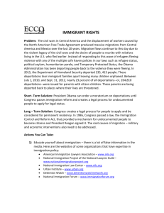 Click here for the ECCO Immigration Fact Sheet