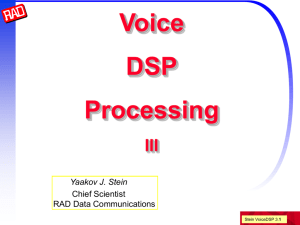 Voice DSP Processing - Part 3