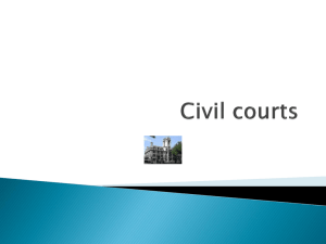 Civil and criminal courts