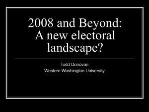 A new electoral landscape? - Western Washington University