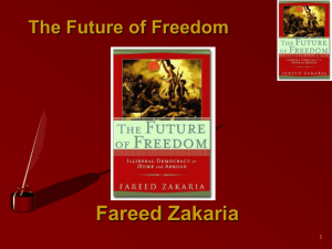 The Future Of Freedom I - Fareed Zakaria