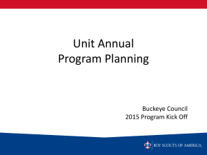 Unit Program & Budget Builder