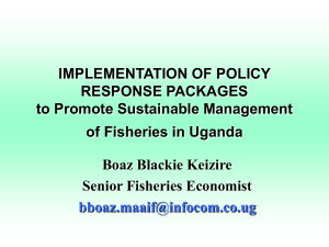 IMPLEMENTATION OF POLICY RESPONSE PACKAGES to