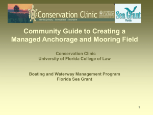 Community Guide to Managed Anchorages and Mooring Fields