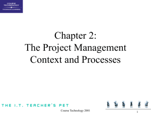 Project Management Context and Processes