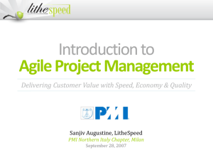 Introduction to Agile Project Management - Pmi