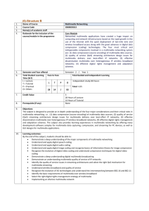 (6)-Structure B Name of Course Multimedia Networking Course