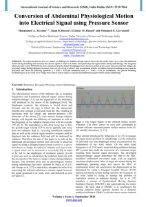 Conversion of Abdominal Physiological Motion into Electrical Signal