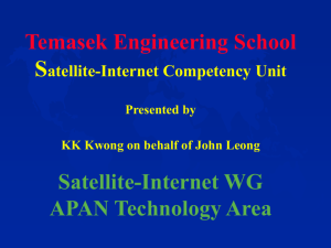 Satellite-Internet Competency Unit