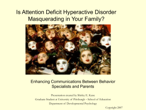 Title Page with insert picture - School Based Behavioral Health