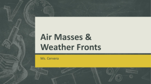 Air Masses & Fronts Notes