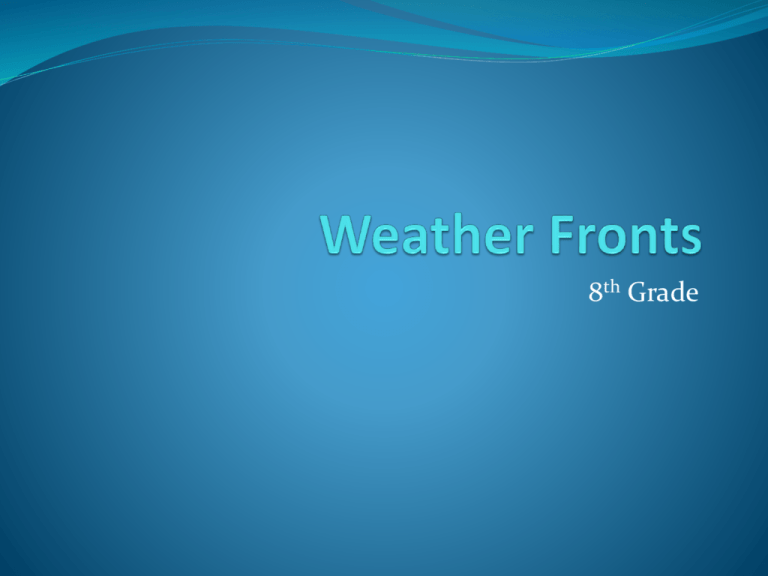 Weather Fronts