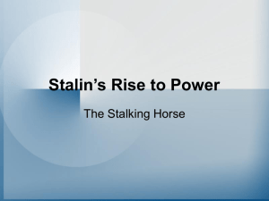 Stalin's Rise to Power