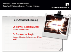 Student Education Conference slides – Jan 2012