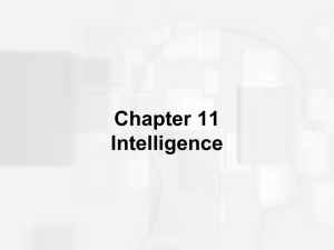 Chapter 11: Intelligence
