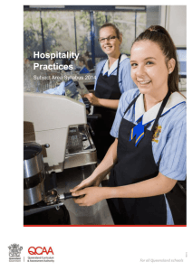 Hospitality Practices Subject Area Syllabus 2014