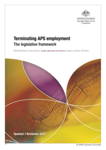 Terminating APS employment - Australian Public Service Commission
