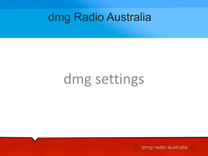 Our Vision: dmg radio australia.... People creating