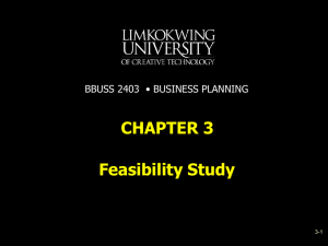 Industry / Target Market Feasibility Analysis