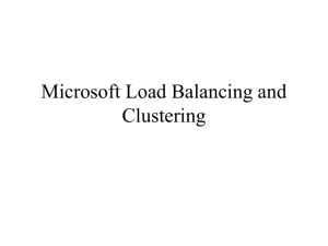 14. Microsoft Load Balancing and Clustering