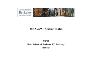 Section Notes - Faculty Directory | Berkeley-Haas