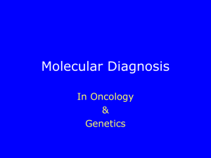 Molecular Diagnosis - Columbia University