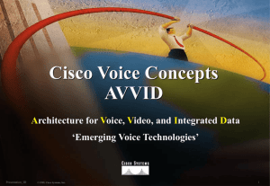 Cisco Voice Concepts